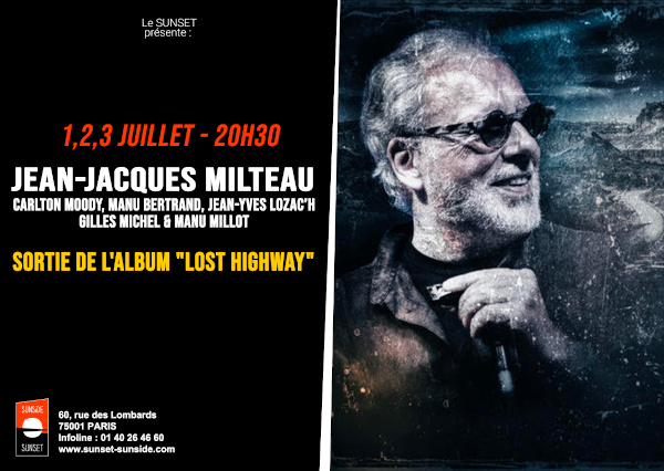 Sunset Records présente JJ Milteau 